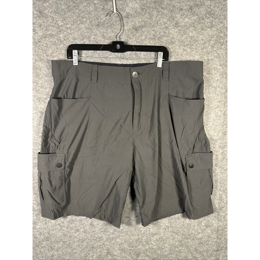 Orvis‎ Voyager Nylon Cargo Shorts Men's 40 Dark Gray Utility Outdoors Wicking